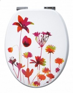 abattant WC fleur